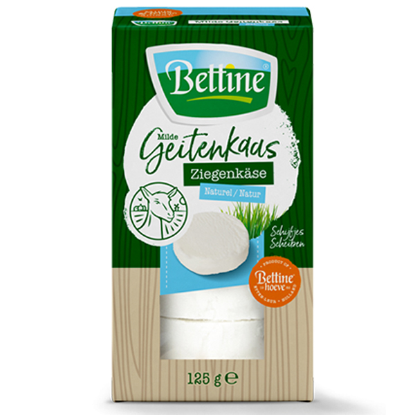 1210189  Bettine Geitenkaas Naturel  125 gr