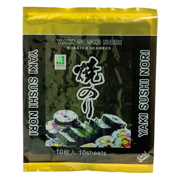 2414361  JHFoods Geroosterd Zeewier Sushi goud  28 gr