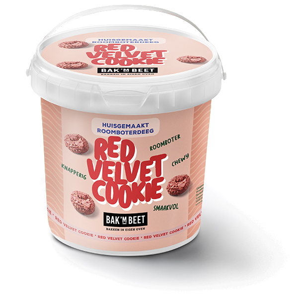 4214404 " Bak 'm Beet Koekjesdeeg Redvelvet Cookie  1 kg "