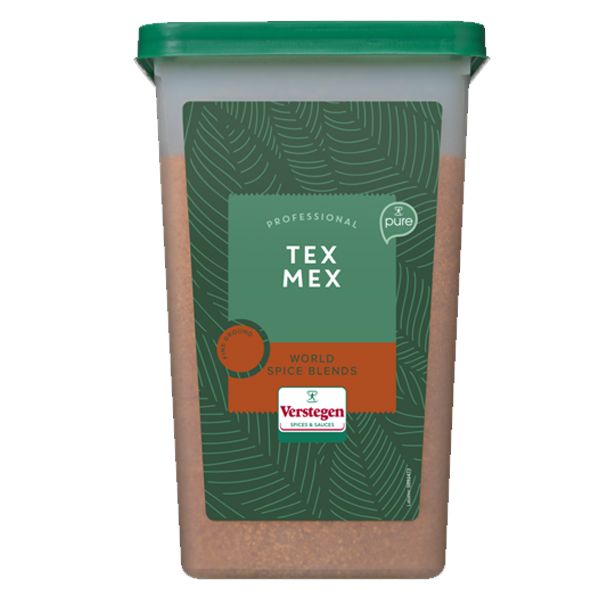 4616222  Verstegen  Pure  Kruidenmix voor Tex Mex met Zout  1900 gr