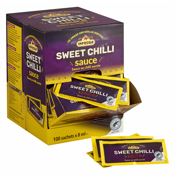 4622146  Inproba Sweet Chilisaus Sachets  100x8 ml