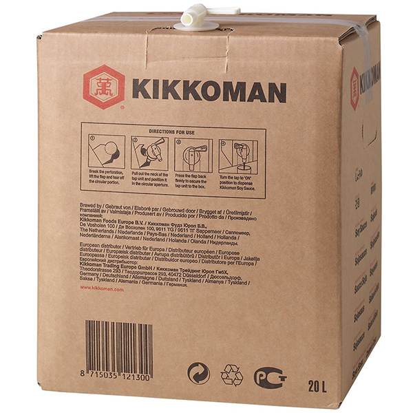 4622178  Kikkoman Japanse Sojasaus Bag-in-Box  20 lt