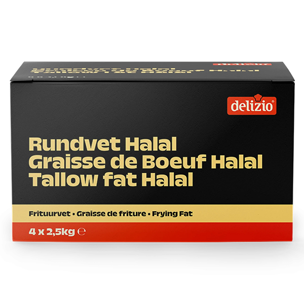 5214163  Delizio  Halal  Rundvet Frituurvet  4x2,5 kg