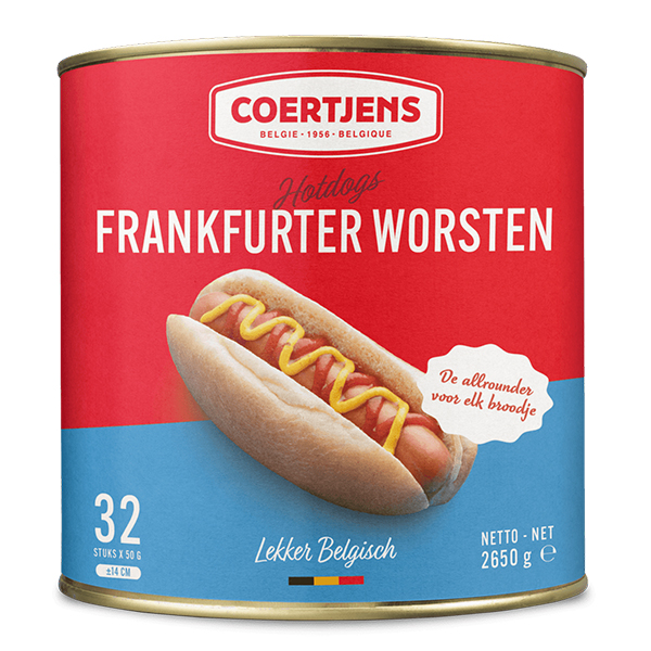 5436325  Coertjens Knakworst Frankfurter  32x50 gr